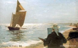 Konstnärer på stranden Konstnärer på stranden