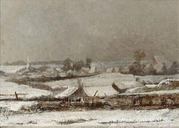 Village sous la neige (Vallée de la Meuse) Village sous la neige (Vallée de la Meuse)