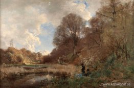 Sommardag vid floden Sommardag vid floden