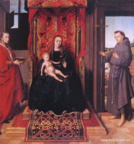 Jungfrun och barnet tronade med de heliga Jerome och Franciskus Jungfrun och barnet tronade med de heliga Jerome och Franciskus