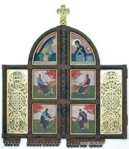 Ikonostas i den helige Andes kapell vid det grekisk-katolska teo Ikonostas i den helige Andes kapell vid det grekisk-katolska teo