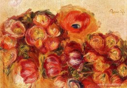 Studie av blommor Anemoner och tulpaner Studie av blommor Anemoner och tulpaner