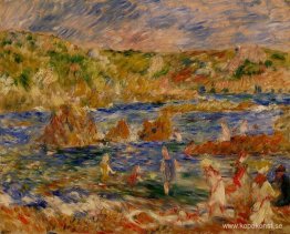 Barn på stranden på Guernsey Barn på stranden på Guernsey