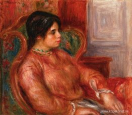 Kvinna med grön stol Kvinna med grön stol