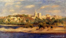 Badande på stranden av Thone i Avignon Badande på stranden av Thone i Avignon