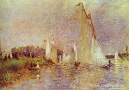 Segelbåtar vid Argenteuil Segelbåtar vid Argenteuil
