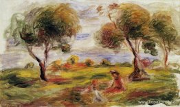 Landskap med figurer i Cagnes Landskap med figurer i Cagnes