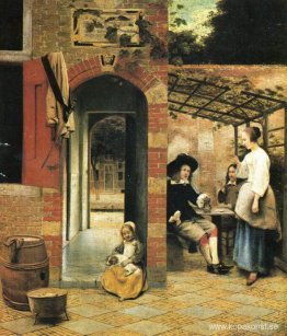 Gården till ett hus i Delft Gården till ett hus i Delft