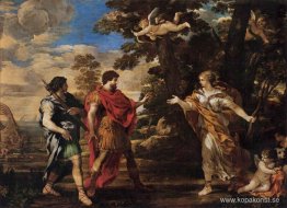 Venus dyker upp för Aeneas som en jägare Venus dyker upp för Aeneas som en jägare