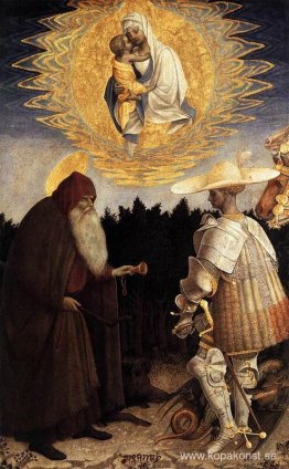 Jungfruns uppenbarelse för Sts Anthony Abbot och George Jungfruns uppenbarelse för Sts Anthony Abbot och George
