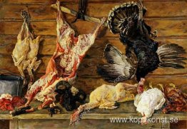 Stilleben. Kött och fågel. Stilleben. Kött och fågel.