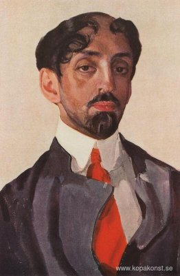 Porträtt av Mikhail Kuzmin Porträtt av Mikhail Kuzmin