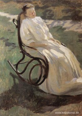 Kvinna i gungstol Kvinna i gungstol