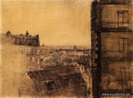 Utsikt från lägenheten i Rue Lepic Utsikt från lägenheten i Rue Lepic