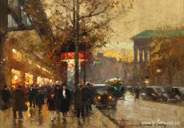 La Madeleine i crepuscule look från Boulevard La Madeleine i crepuscule look från Boulevard