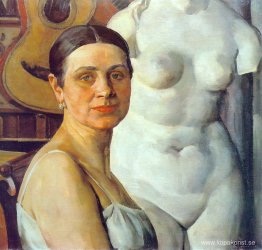 Porträtt av K.A. Yuon, konstnärens fru Porträtt av K.A. Yuon, konstnärens fru