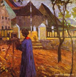 Gabriele Munter målar Gabriele Munter målar