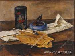 Stilleben. Tobaksblad. Stilleben. Tobaksblad.