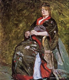 Lili Grenier i en kimono Lili Grenier i en kimono