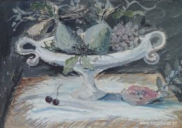 Stilleben med fruktskål Stilleben med fruktskål