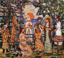 Damer i en berså vid havet Damer i en berså vid havet