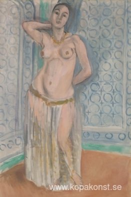 Odalisque i blå eller vit slav Odalisque i blå eller vit slav
