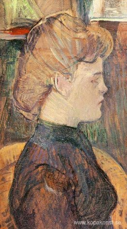 Målarens modell Helene Vary i studion Målarens modell Helene Vary i studion