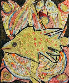 Gyllene fiskar i det mörka havet Gyllene fiskar i det mörka havet