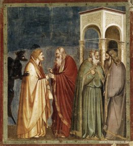 Judas tar emot betalning för sitt förräderi Judas tar emot betalning för sitt förräderi