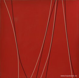 Utan titel (svarta och vita linjer på röd bakgrund) Utan titel (svarta och vita linjer på röd bakgrund)