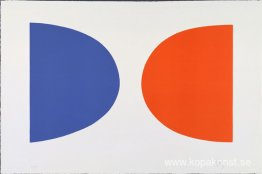Blått och orange från Suite of Twenty-Seven Color Lithographs Blått och orange från Suite of Twenty-Seven Color Lithographs