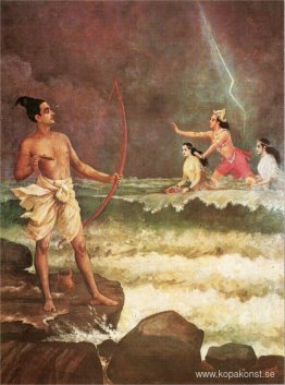 Sri Rama övervinner havet Sri Rama övervinner havet