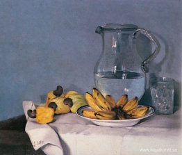 Bodegón de guineos, jarra y pajuiles Bodegón de guineos, jarra y pajuiles