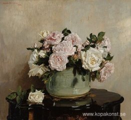 En skål med rosor En skål med rosor