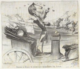 Ankomst av den särskilda kommissionären i Alsace Coco Romieu Ankomst av den särskilda kommissionären i Alsace Coco Romieu