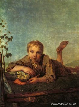 En flockpojke med ett rör En flockpojke med ett rör