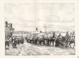 Sergiyev Posad. Pannkaksridning Sergiyev Posad. Pannkaksridning