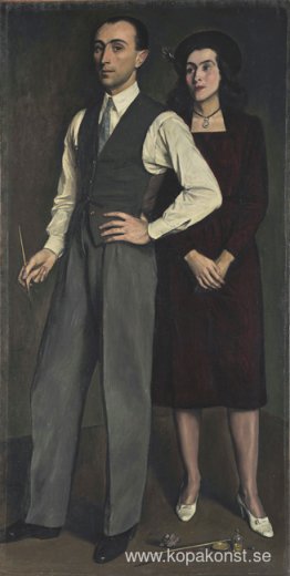 Konstnären med sin fru Konstnären med sin fru