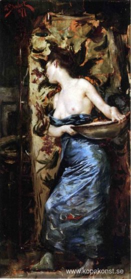 Halvnaken kvinna Halvnaken kvinna