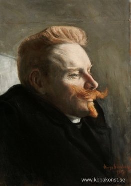 Man med röd mustasch Man med röd mustasch