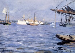 Slagskeppet baltimore i Stockholms hamn Slagskeppet baltimore i Stockholms hamn