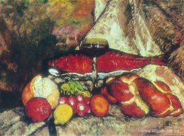 Stilleben med röd fisk Stilleben med röd fisk