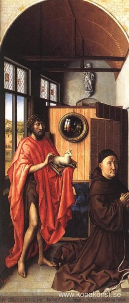 Werl altartavla - Johannes Döparen och givaren, Heinrich Von Wer Werl altartavla - Johannes Döparen och givaren, Heinrich Von Wer