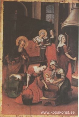 Ikon Jungfru Marias födelse (fragment) Ikon Jungfru Marias födelse (fragment)