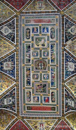 Taket i Piccolomini-biblioteket i Sienas katedral Taket i Piccolomini-biblioteket i Sienas katedral