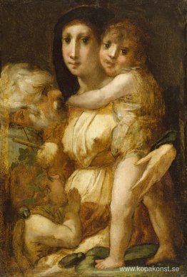 Den heliga familjen med spädbarnet Johannes döparen Den heliga familjen med spädbarnet Johannes döparen