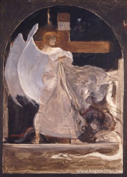 Ärkeängeln, studie för "The Grounding of Faith" Ärkeängeln, studie för "The Grounding of Faith"