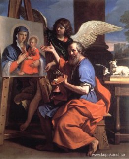 St Luke visar en målning av jungfrun St Luke visar en målning av jungfrun