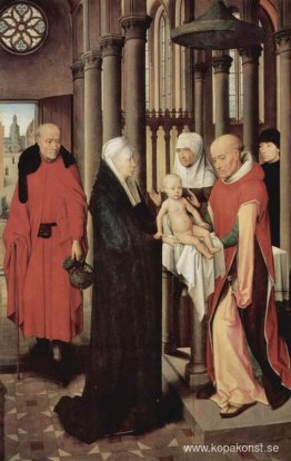 Adoration of the Magi: Triptykens högra flygel, föreställande pr Adoration of the Magi: Triptykens högra flygel, föreställande pr