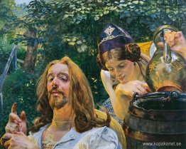 Kristus och samaritsk kvinna Kristus och samaritsk kvinna